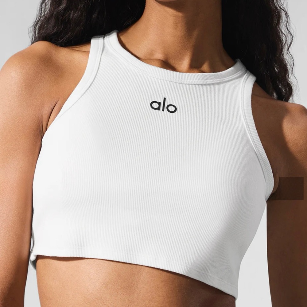 ALO Yoga White Aspire tank
